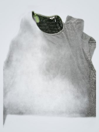 DKNY Gray Long-Sleeve Knit Top