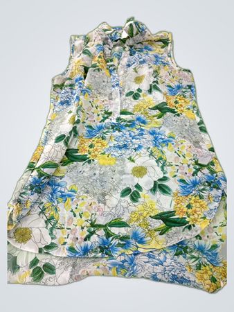 Cynthia Rowley Printed Sleeveless Blouse