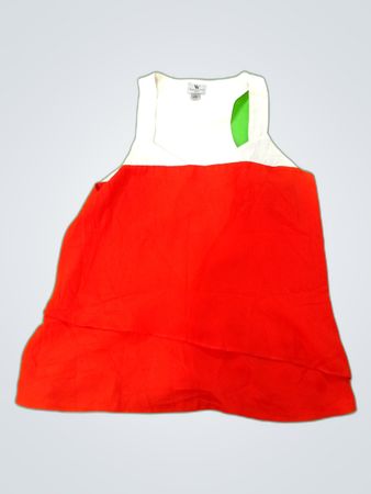 Worthington Petite Red and White Tank Top