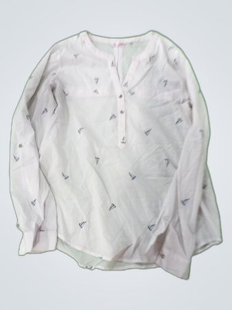 Max CoCo Printed Long Sleeve Blouse