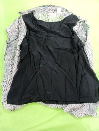 New York City Design Co. Printed Silk Blouse