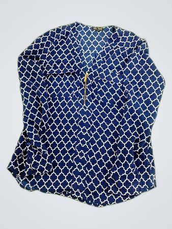 Express Printed Long Sleeve Blouse