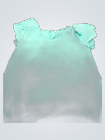 Zananana Light Blue Puffed Sleeve Blouse