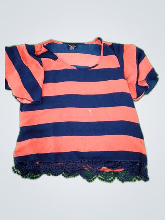 rue21 Striped V-Neck Blouse