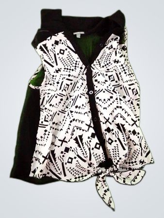 Charlotte Russe Printed Blouse