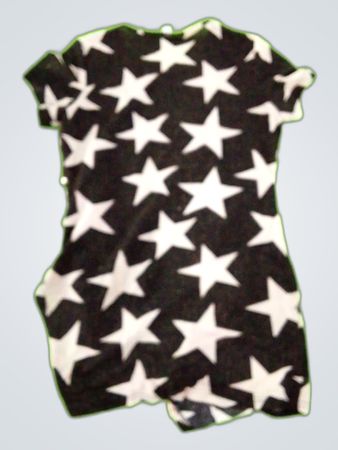 Black Star Print Mini Dress
