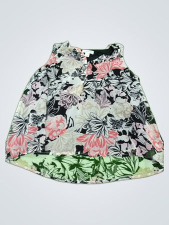 Christopher & Banks Floral Sleeveless Blouse