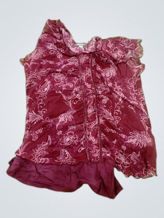 Unbranded Printed Ruffle Blouse