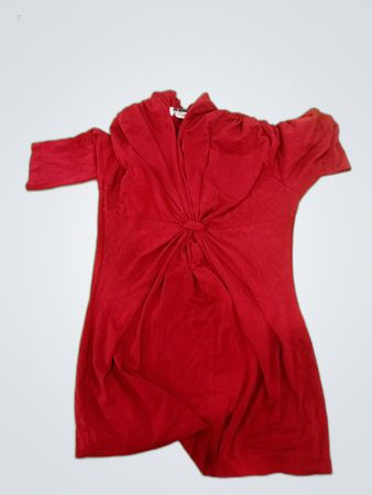 Red Short Sleeve Dress