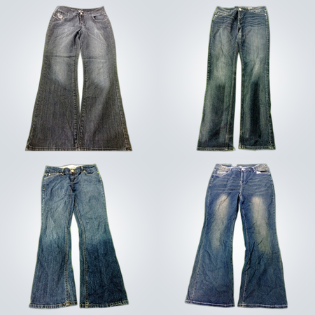 Flare and Gray Jeans