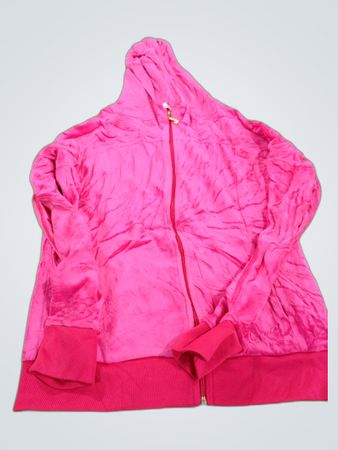Juicy Couture Pink Velour Zip-Up Hoodie