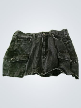 Unbranded Black Denim Cargo Shorts