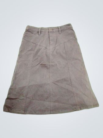 b.young Gray Cargo Midi Skirt