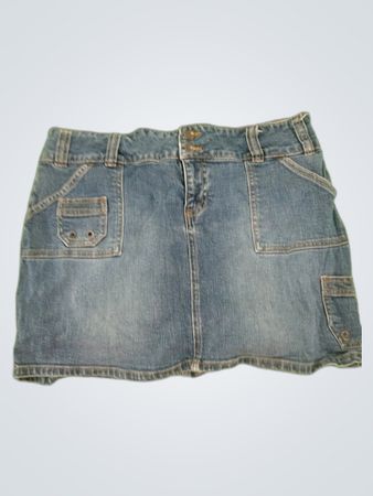 Unbranded Denim Cargo Mini Skirt