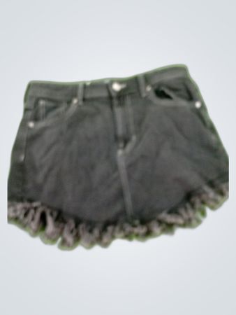Unbranded Black Denim Mini Skirt