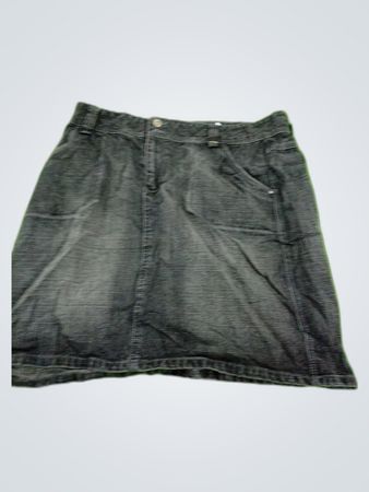 Gray Denim Skirt