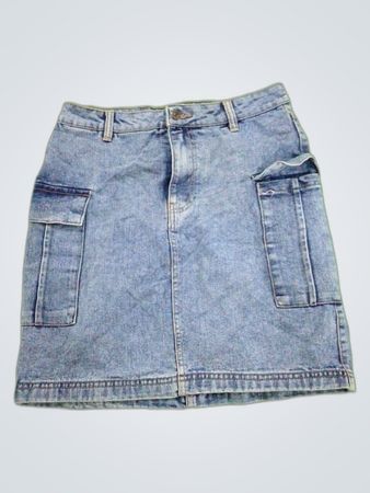 Blumind Denim Cargo Mini Skirt