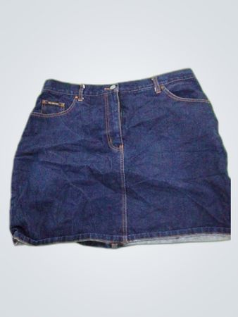 New York & Company Denim Mini Skirt