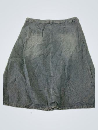 Gray Denim Skirt