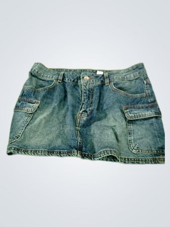 Unbranded Denim Cargo Mini Skirt