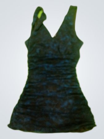 Unbranded Black Ruched V-Neck Mini Dress