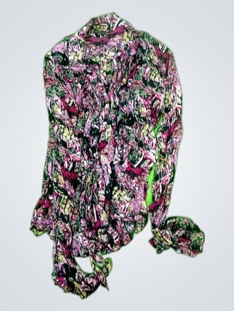 Blouse with Abstract Pattern