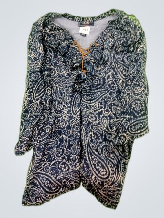 GAP Printed Lace-up Blouse