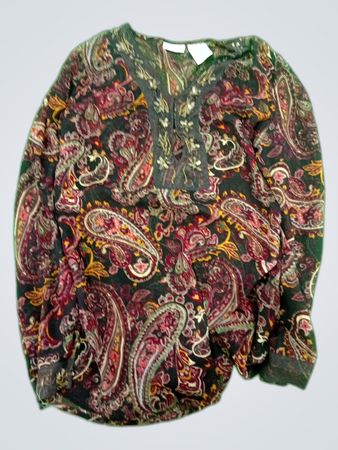 Unbranded Printed Long Sleeve Blouse