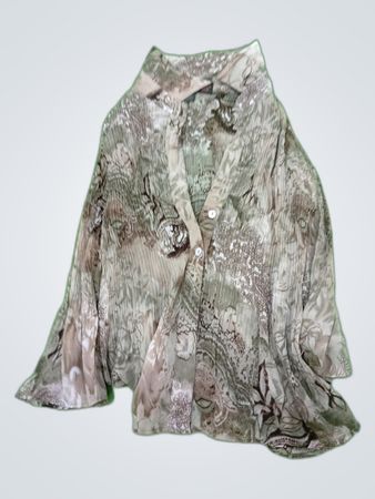 Printed Long Sleeve Blouse