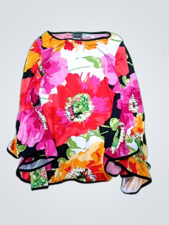 Blouse with Floral Pattern