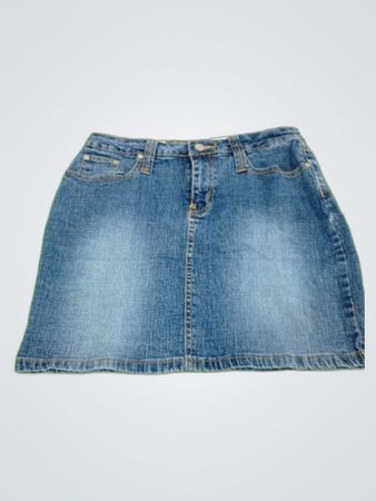 No Boundaries Denim Mini Skirt