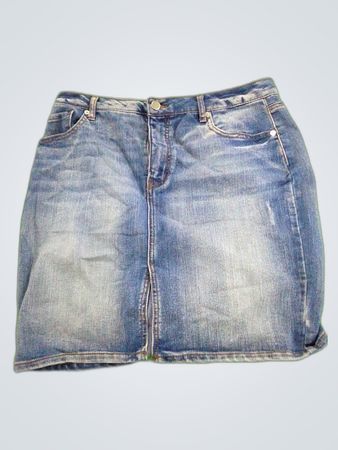 Faded Glory Denim Mini Skirt