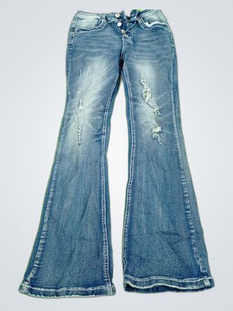 Unbranded Distressed Flare Jeans