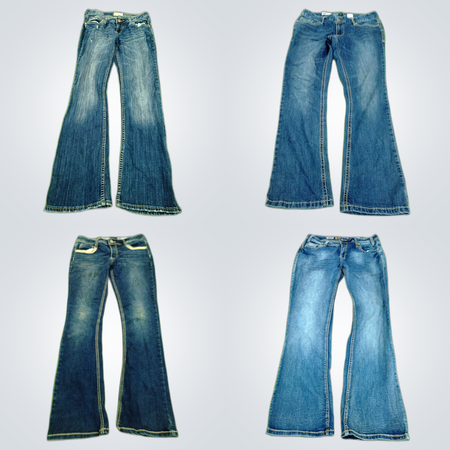 Flared and Straight Jeans