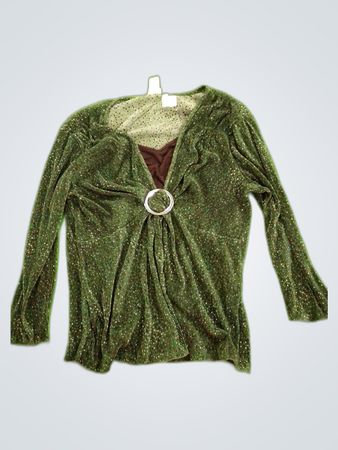 Covington Green Sparkly Top