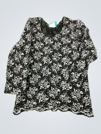 Esprit Black Floral Lace Blouse