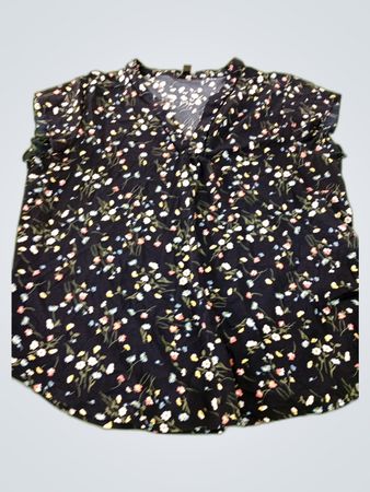 Hawthorn Floral Printed V-Neck Blouse