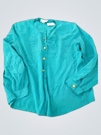 Teal Long-Sleeve Shirt