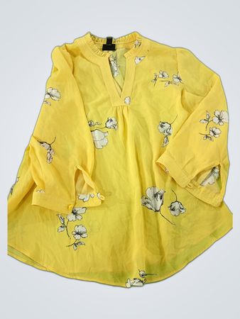 Yellow Floral Blouse