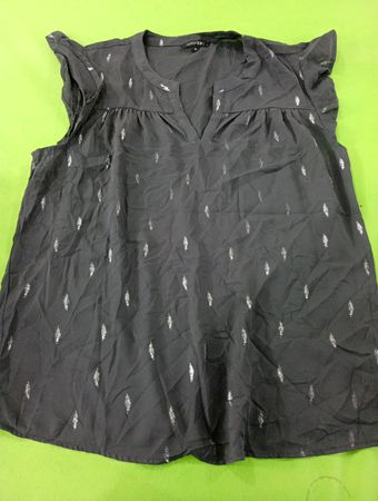 Pazama Ruffled V-Neck Blouse