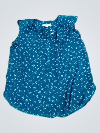 LOFT Printed Sleeveless Blouse