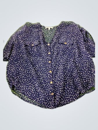 Quintessential Printed Sheer Blouse