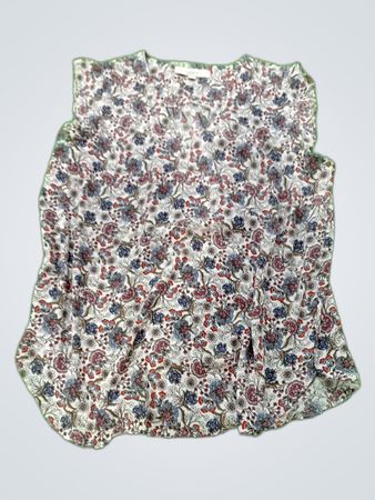 LOFT Printed Sleeveless Blouse