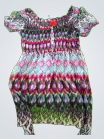 Cristina Printed Ruffle Blouse