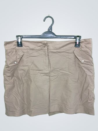 IZOD Khaki Pleated Shorts