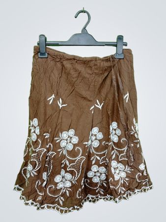 Brown Floral Shorts
