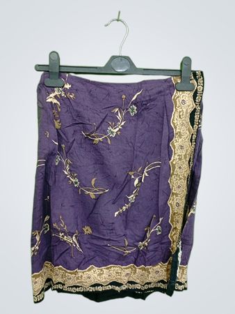 Purple Floral Skirt