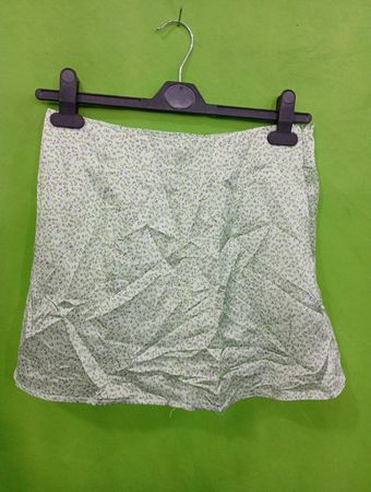 Green Floral Skirt