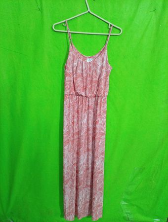 Pink Floral Maxi Dress