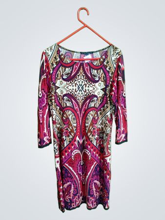 Tiana B. Paisley Pattern Dress